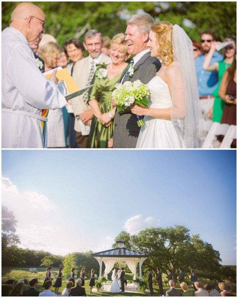 Wedding ceremony at Kendall Plantation.