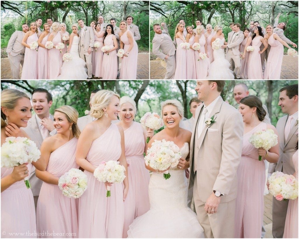 Funny bridal party poses.