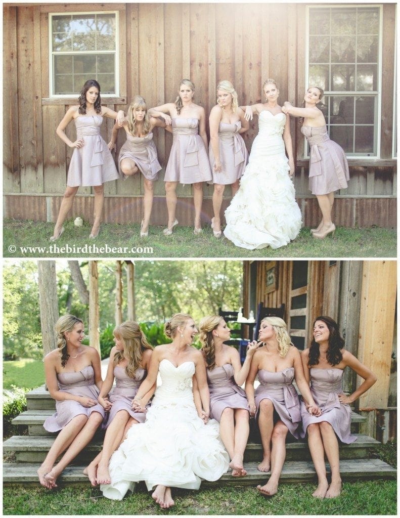 Bridesmaids at 7f Lodge in College Station, Tx. 