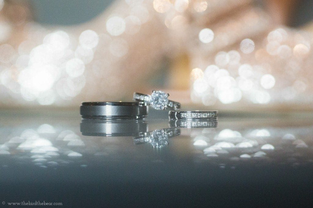sparkley wedding rings