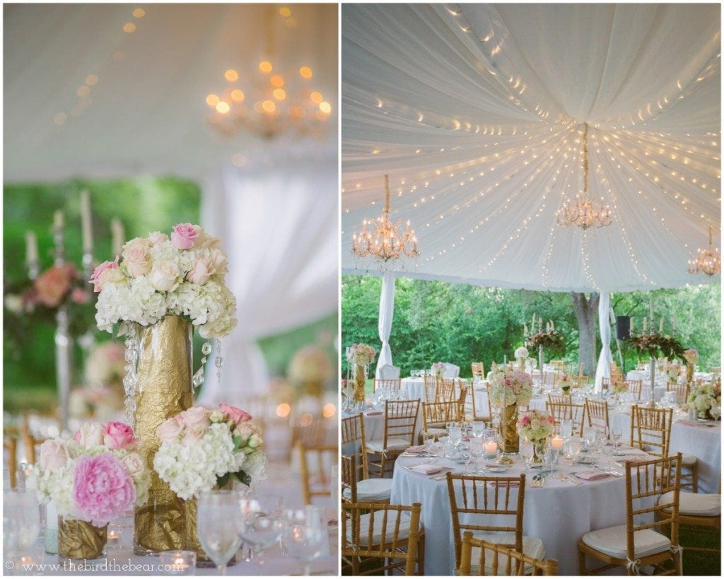 chandelier wedding tent