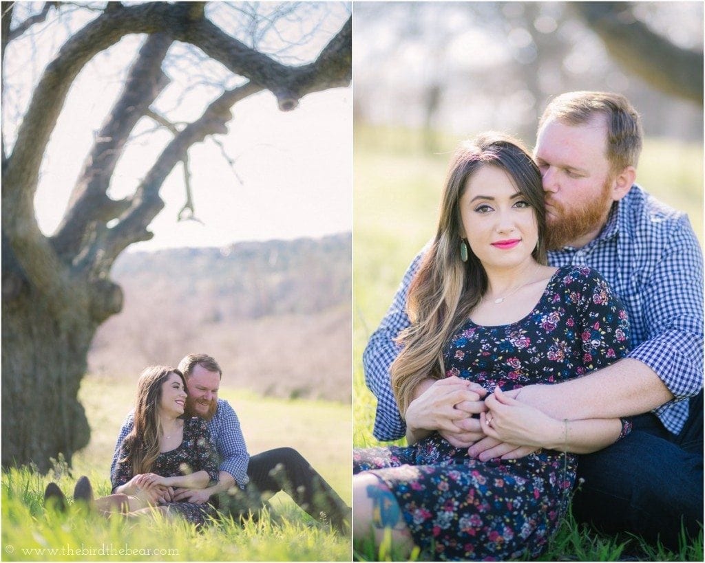 Engagement photos taken in the hillcountry around Austin, TX