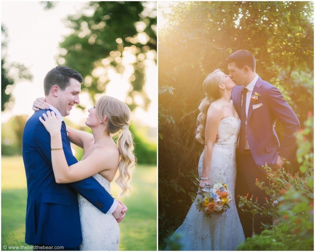 Bride and Groom portraits in gorgeous light