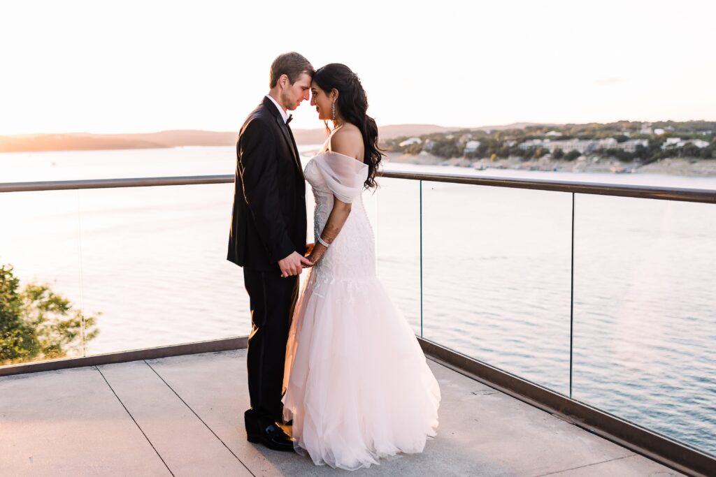 Bride and groom portrait at Lakeway Resort and Spa